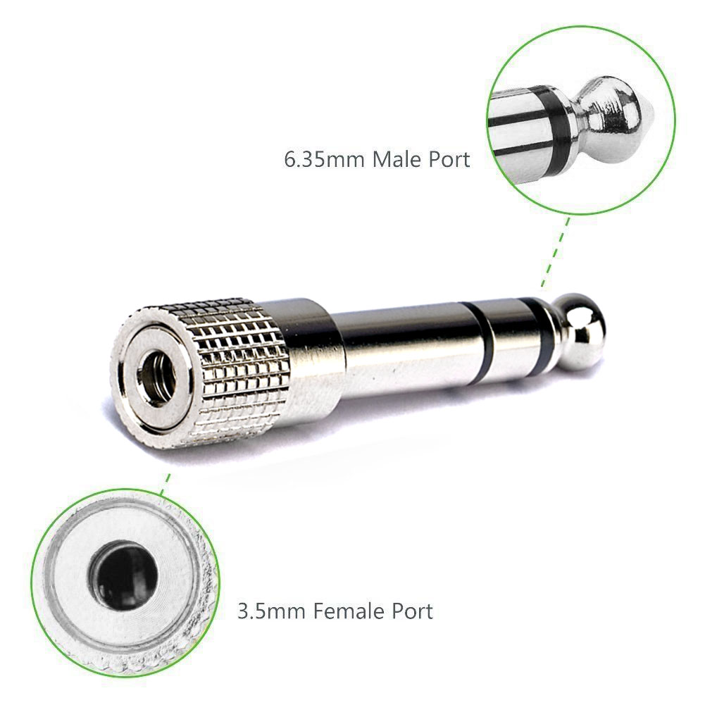 Adaptador Plug/Jack 3.5mm - Plug/Jack 6.5mm · imagen 1